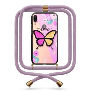 Butterfly θήκη με κορδόνι & σχέδιο 9918 για Xiaomi Redmi 7