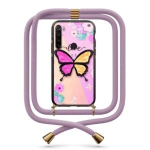 Butterfly θήκη με κορδόνι & σχέδιο 9918 για Xiaomi Redmi Note 8
