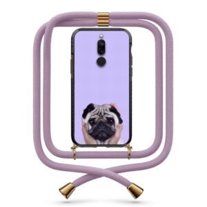 Cute pug θήκη με κορδόνι & σχέδιο 9919 για Xiaomi Redmi 8/8A
