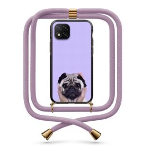 Cute pug θήκη με κορδόνι & σχέδιο 9919 για Xiaomi Redmi 9C