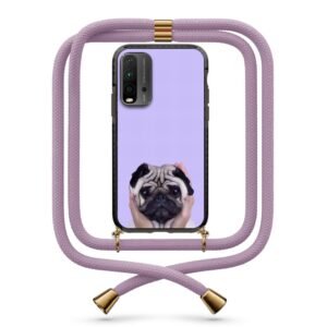 Cute pug θήκη με κορδόνι & σχέδιο 9919 για Xiaomi Redmi 9T