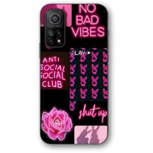 No bad vibes neon θήκη κινητού 9670 για Mi 10T/10T PRO