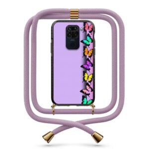 Butterfly line θήκη με κορδόνι & σχέδιο 9921 για Xiaomi Redmi Note 9