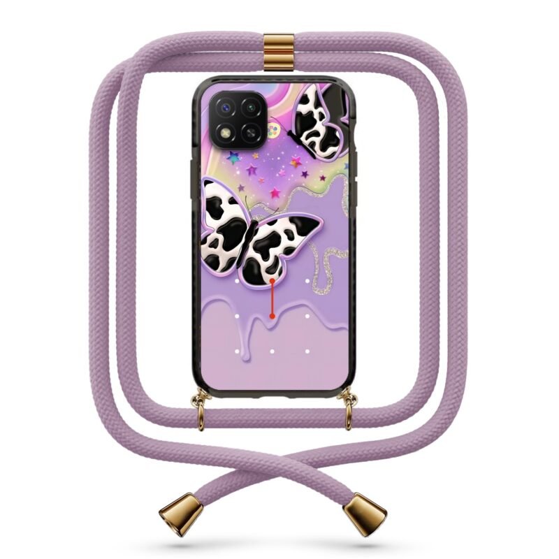 Butterflies θήκη με κορδόνι & σχέδιο 9922 για Xiaomi Redmi 9C