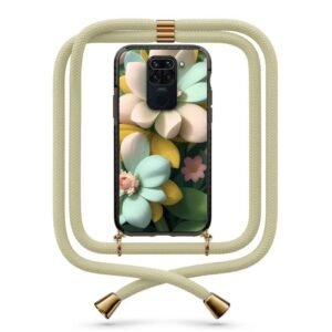 Flowers θήκη με κορδόνι & σχέδιο 9924 για Xiaomi Redmi Note 9