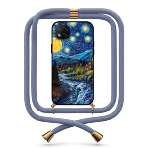 Starry night θήκη με κορδόνι & σχέδιο 9763 για Xiaomi Redmi 9C
