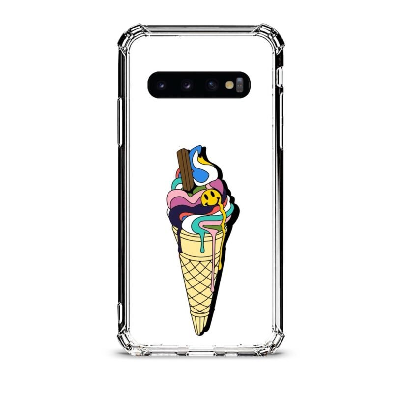 Ice cream θήκη διάφανη & σχέδιο  d1042 γιά  Galaxy S10