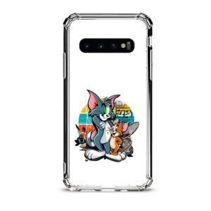 Tom & Jerry θήκη διάφανη & σχέδιο  d1066 γιά  Galaxy S10