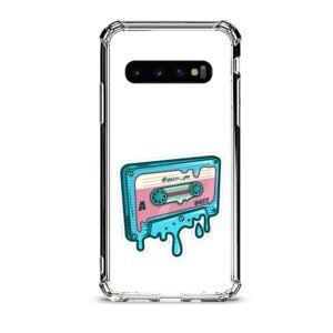 Vintage cassette θήκη διάφανη & σχέδιο  d1122 γιά  Galaxy S10