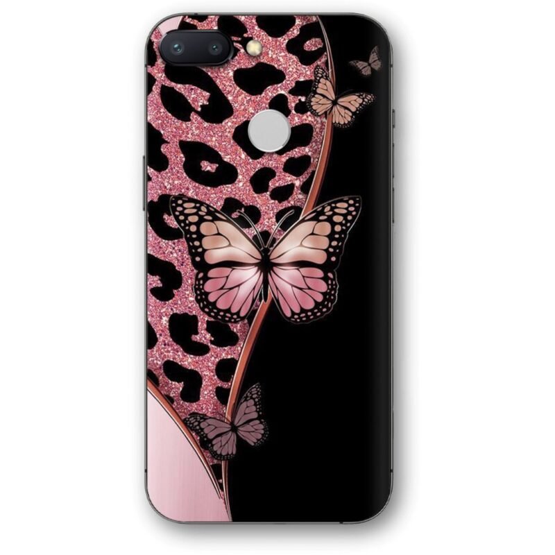 Leapard print butterfly θήκη κινητού 91197 για Redmi 6/6A