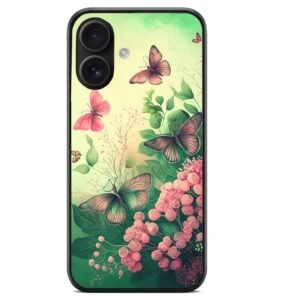 Flower butterflies θήκη κινητού 91255 για iPhone 16 Plus