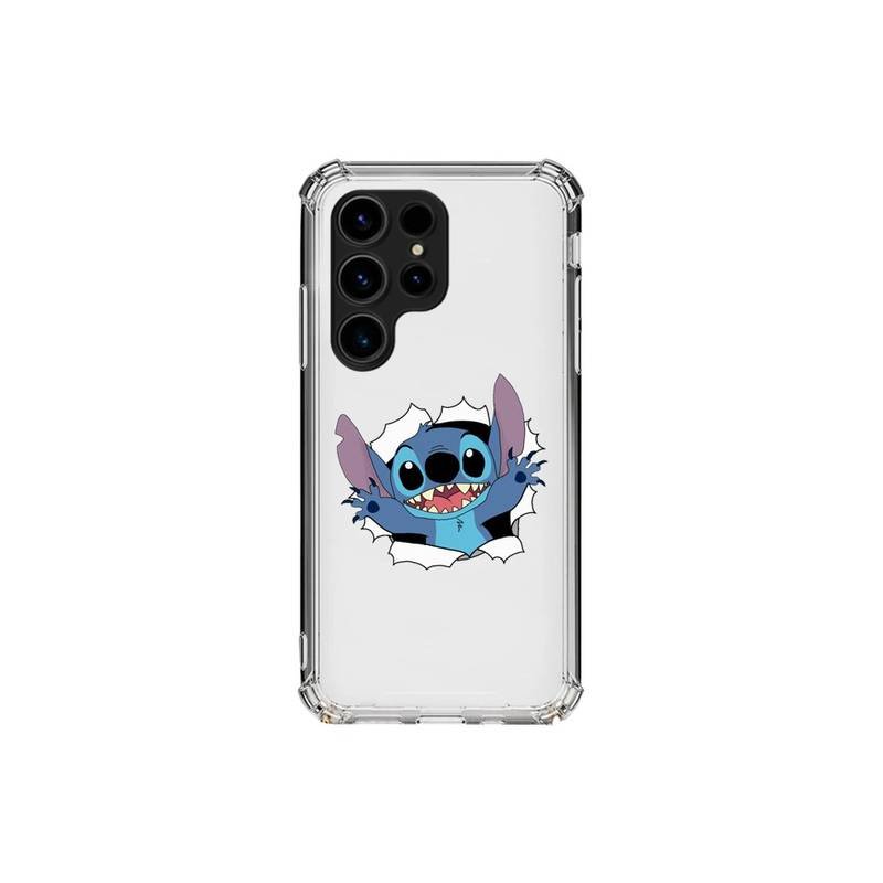 Happy Stitch Διάφανη θήκη κινητού d1157 με σχέδιο για Galaxy S24 Ultra