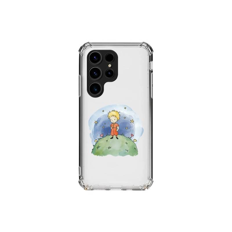 Little Prince Flowers Διάφανη θήκη κινητού d1200 με σχέδιο για Galaxy S24 Ultra