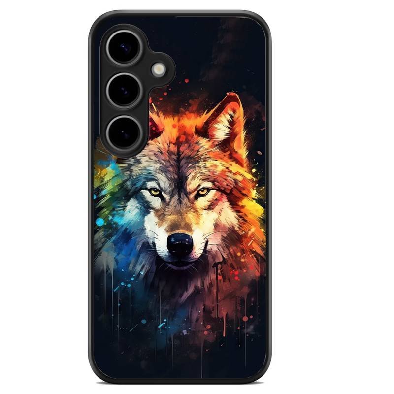 Wolf θήκη κινητού (9601) με σχέδιο πολύχρωμη (Samsung A36)