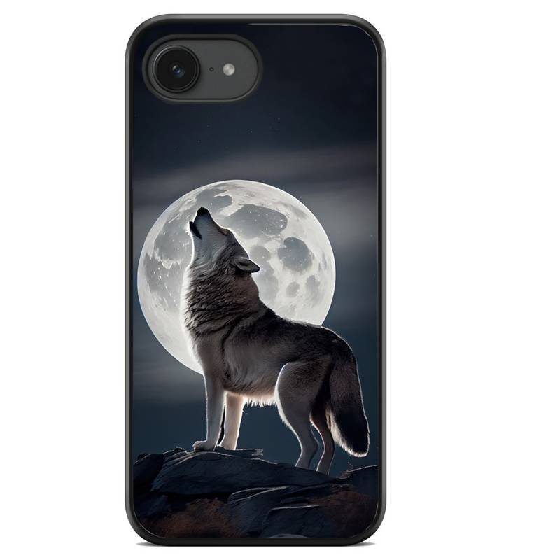 Moon wolf θήκη κινητού (9615) με σχέδιο πολύχρωμη (iPhone 16e)