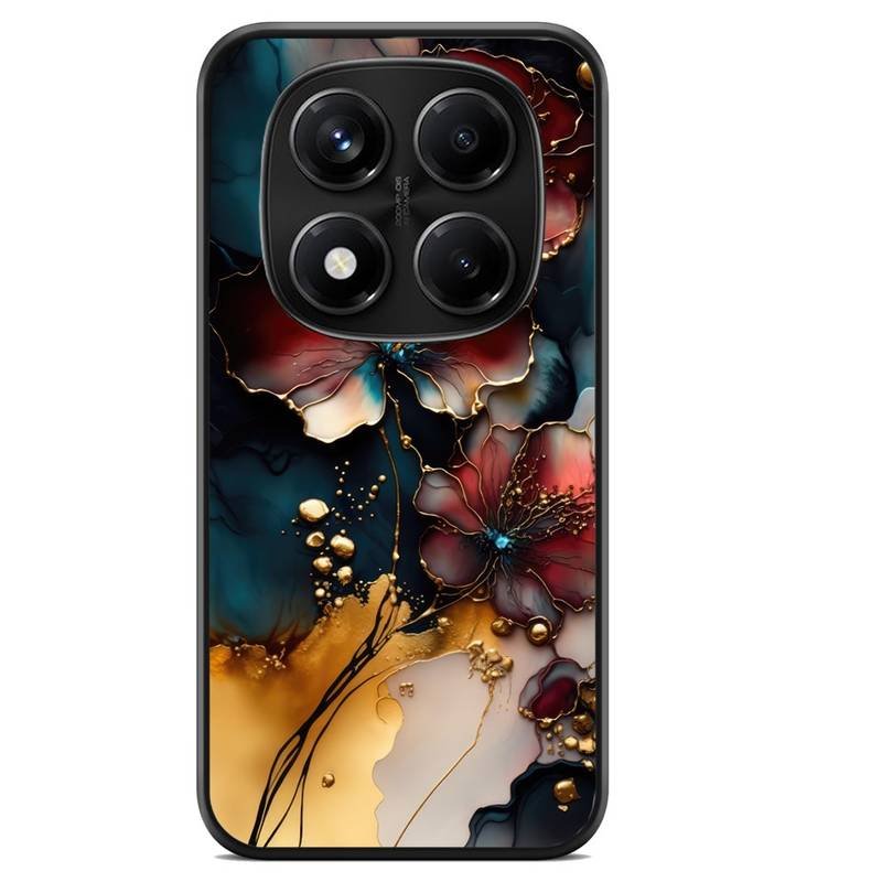 Liquid flowers θήκη κινητού (9620) με σχέδιο πολύχρωμη (Poco C75)
