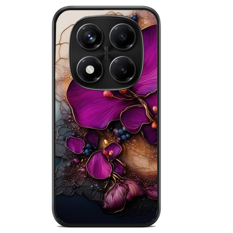 Floral abstract θήκη κινητού (9603) με σχέδιο πολύχρωμη (Poco C75)
