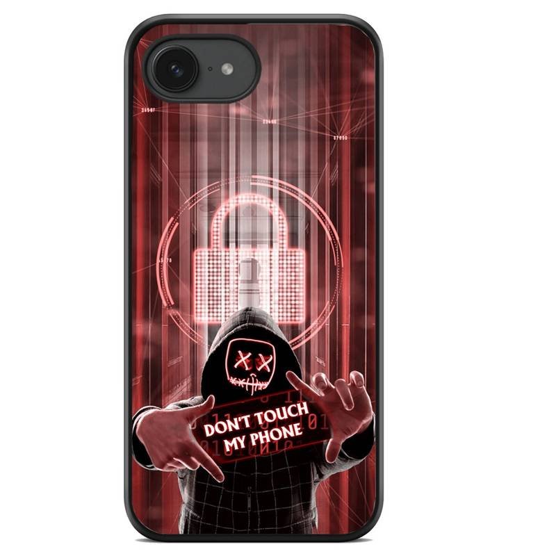 Don't touch my phone hacker θήκη κινητού (9631) με σχέδιο πολύχρωμη (iPhone 16e)