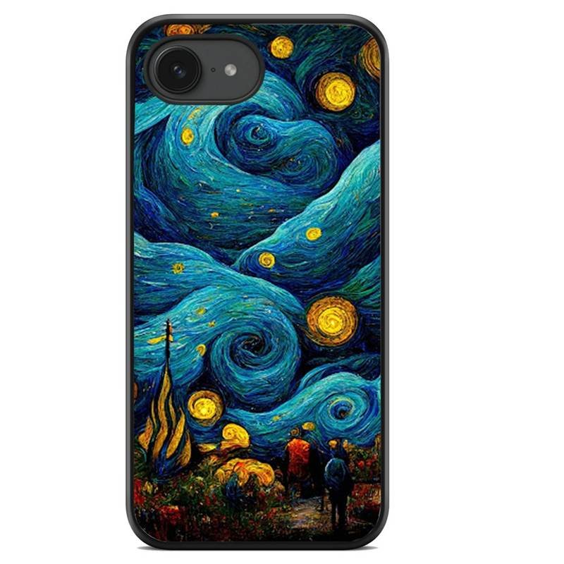 Starry night θήκη κινητού (9633) με σχέδιο πολύχρωμη (iPhone 16e)