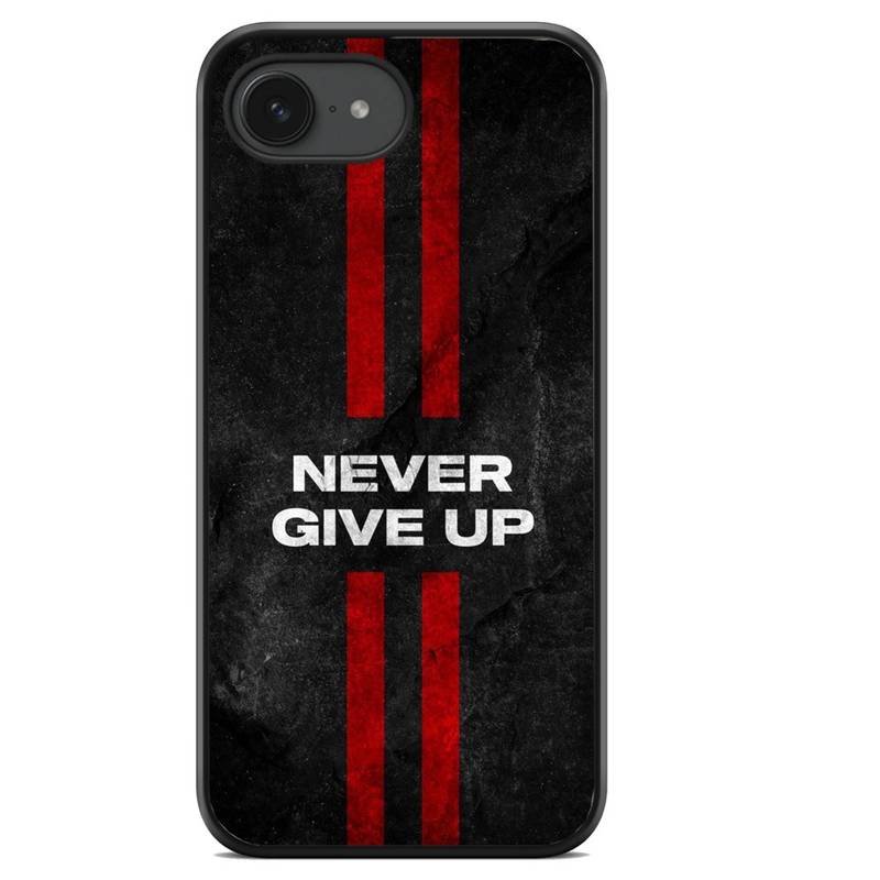 Never give up θήκη κινητού (9604) με σχέδιο πολύχρωμη (iPhone 16e)