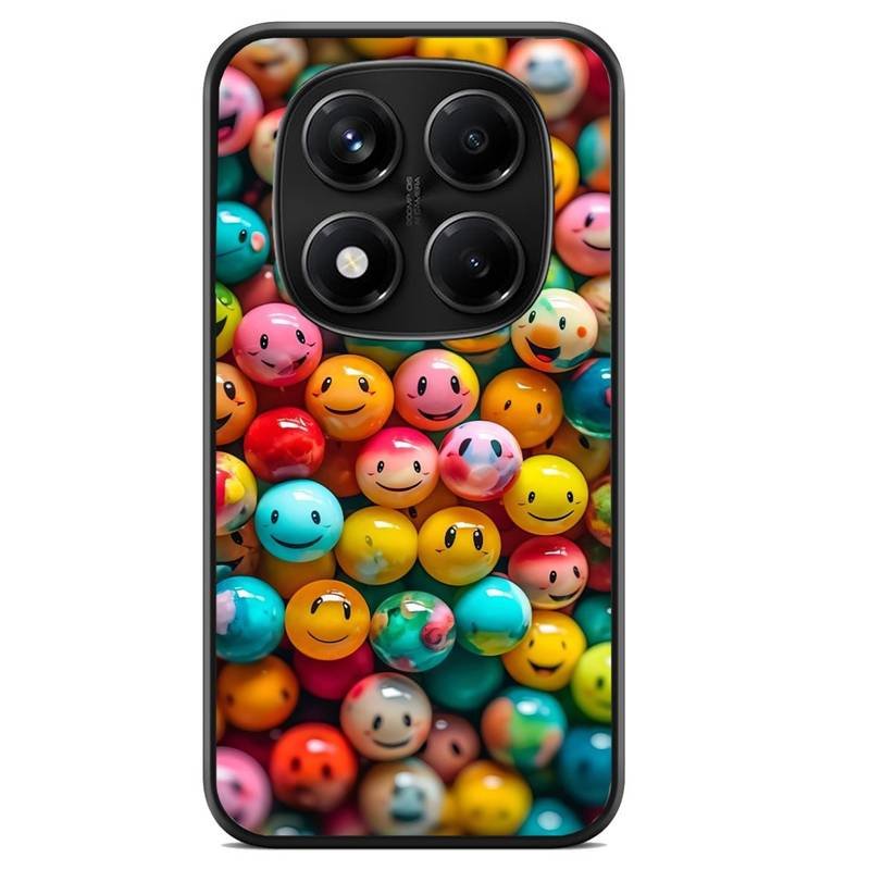 Smiley balls θήκη κινητού 91691 με σχέδιο πολύχρωμη (Redmi Note 14 Pro 5G)