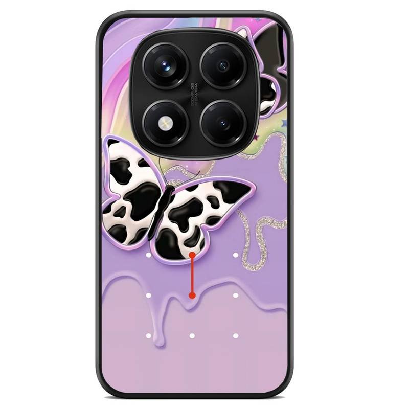 Butterflies θήκη κινητού 91911 με σχέδιο πολύχρωμη (Redmi Note 14 Pro 5G)