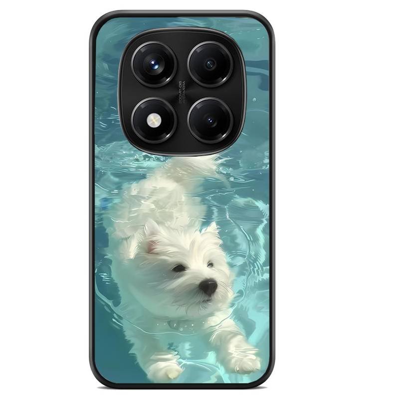Dog Swimming θήκη κινητού 92008 με σχέδιο πολύχρωμη (Redmi Note 14 Pro 5G)