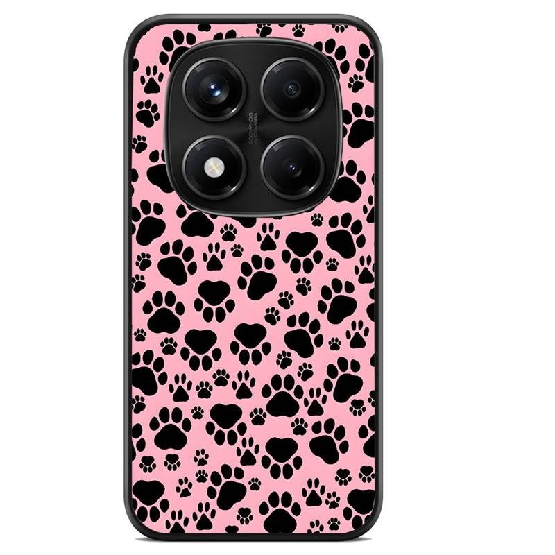 Dog Footsteps θήκη κινητού 92012 με σχέδιο πολύχρωμη (Redmi Note 14 Pro 5G)