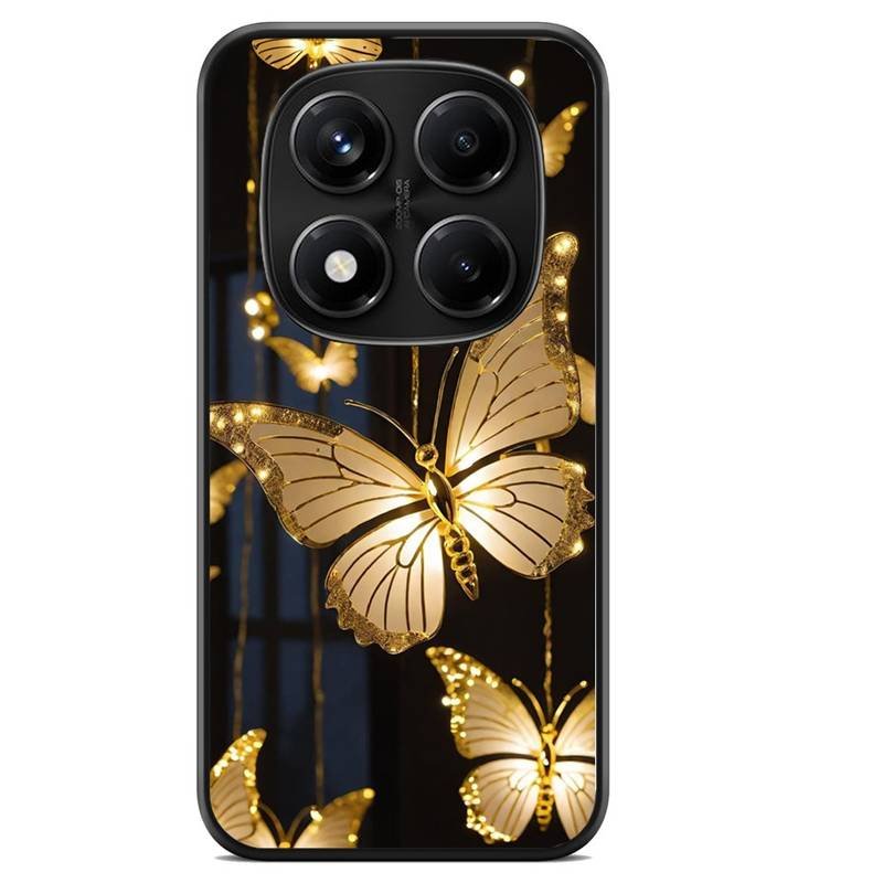Gold Butterflies θήκη κινητού 920031 με σχέδιο πολύχρωμη (Redmi Note 14 Pro 5G)