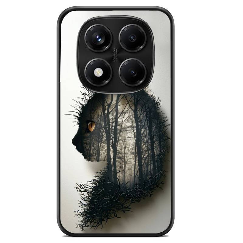 Transparent Cat θήκη κινητού 920122 με σχέδιο πολύχρωμη (Redmi 14C)