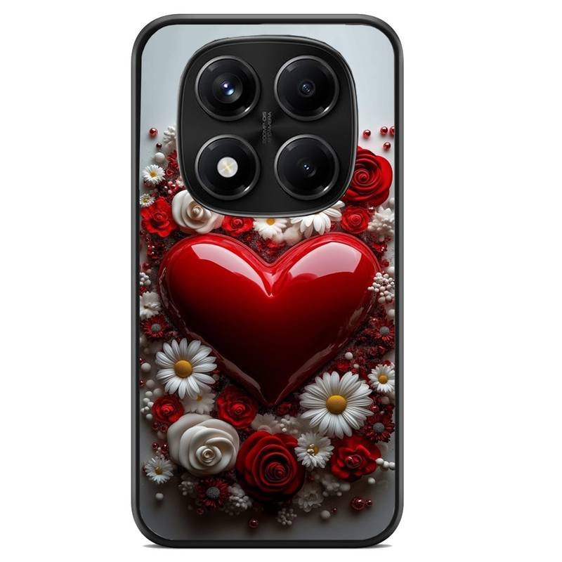 Flower Heart θήκη κινητού 920138 με σχέδιο πολύχρωμη (Redmi 14C)
