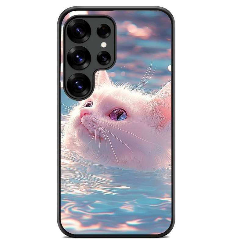 Swimming Cat θήκη κινητού 920175 με σχέδιο πολύχρωμη (Samsung S25 Ultra)