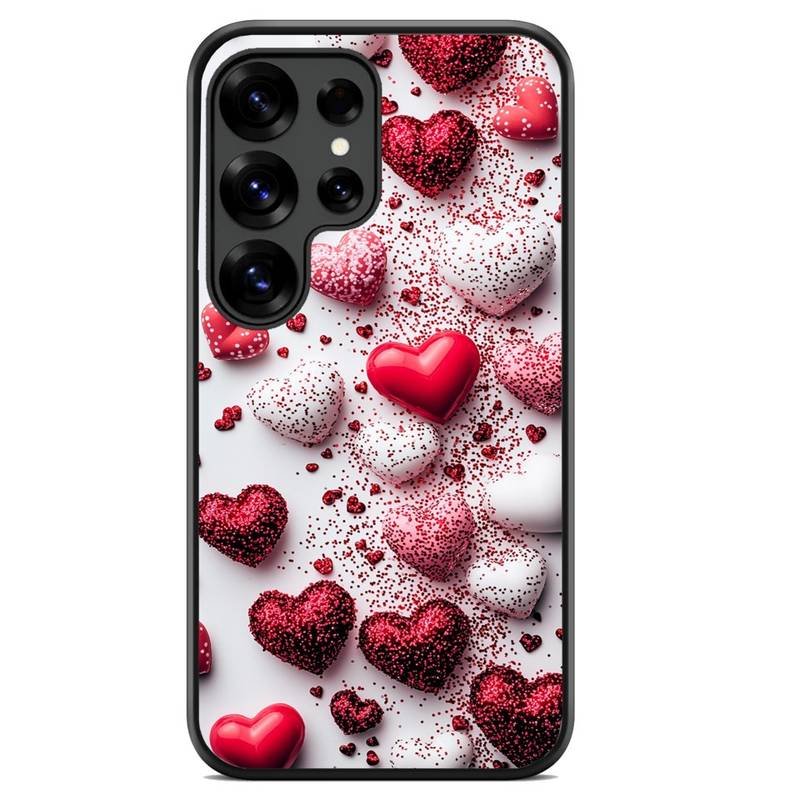 Strass Hearts θήκη κινητού 920191 με σχέδιο πολύχρωμη (Samsung S25 Ultra)