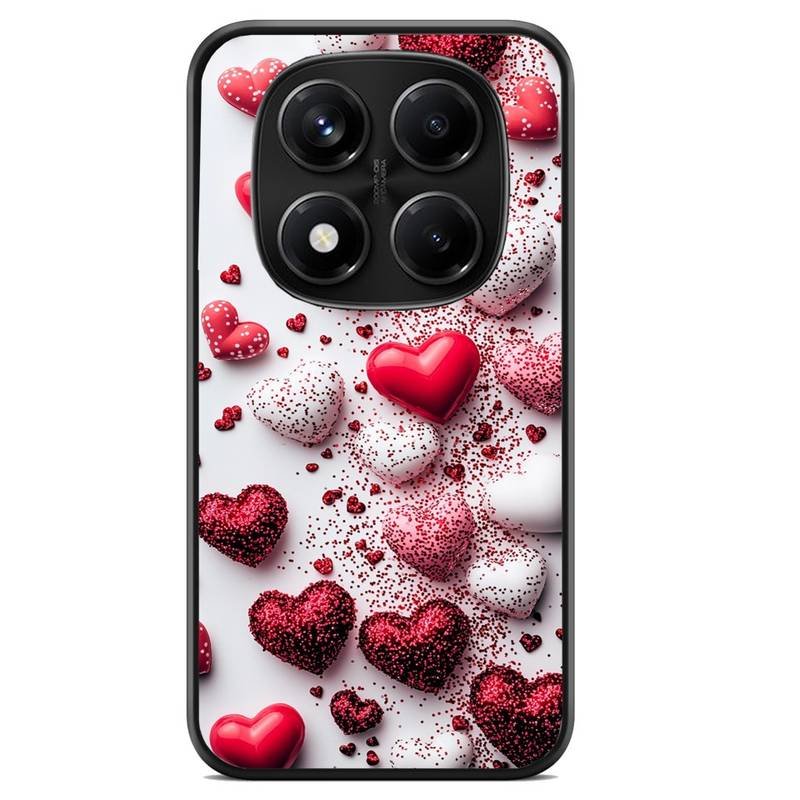 Strass Hearts θήκη κινητού 920191 με σχέδιο πολύχρωμη (Redmi 14C)