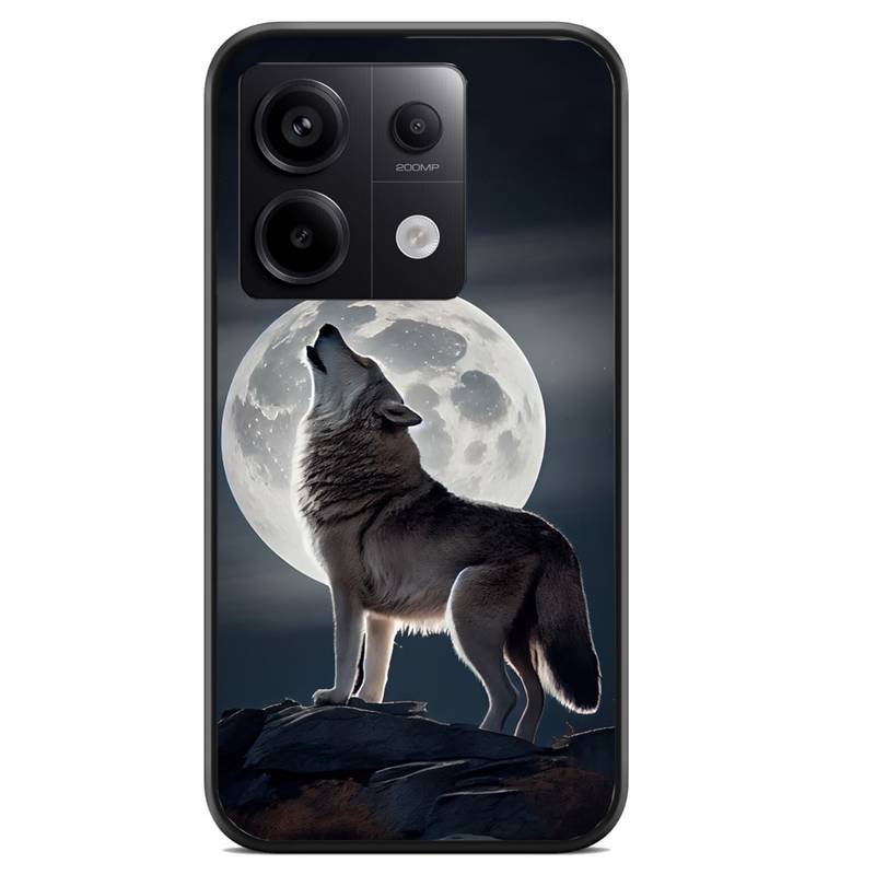 Moon wolf θήκη κινητού (9615) με σχέδιο πολύχρωμη (Redmi Note 14s)