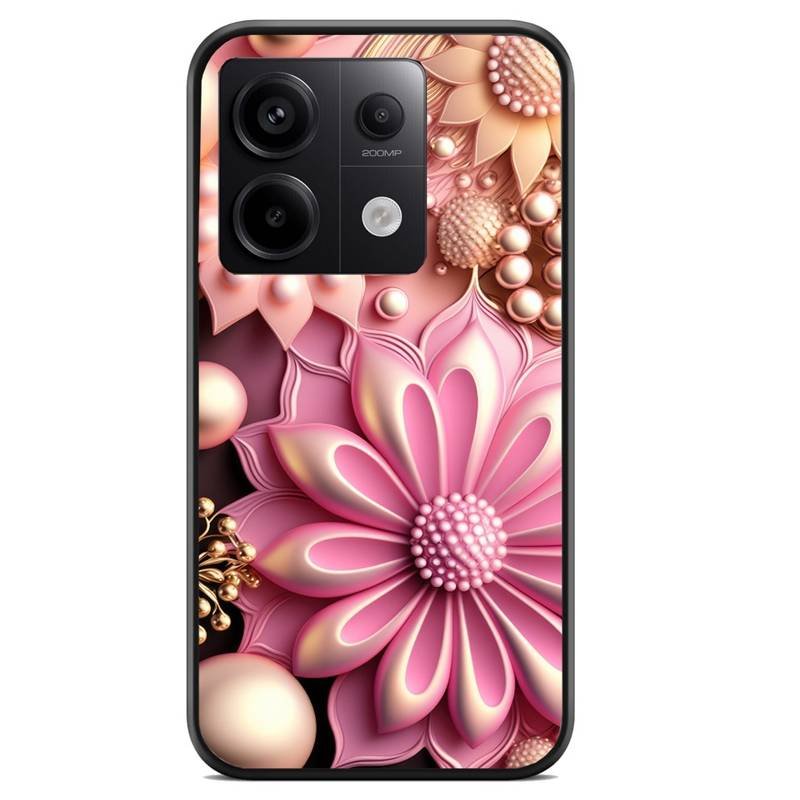 flowers θήκη κινητού (9630) με σχέδιο πολύχρωμη (Redmi Note 14s)