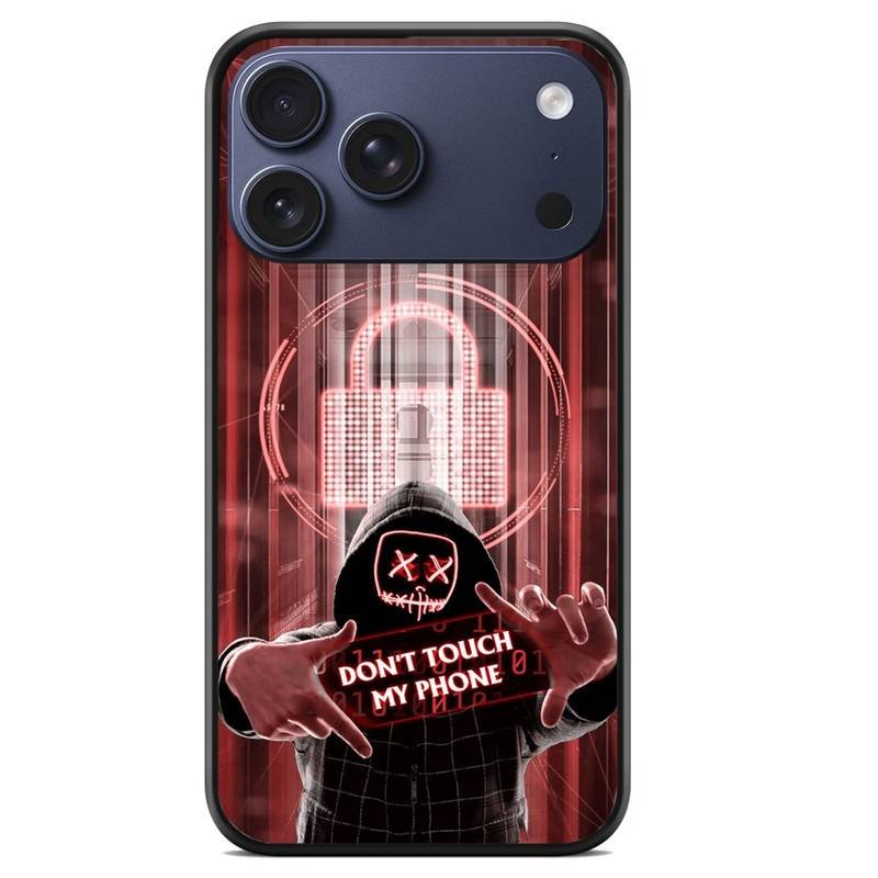 Don't touch my phone hacker θήκη κινητού (9631) με σχέδιο πολύχρωμη (iPhone 17 Pro Max)
