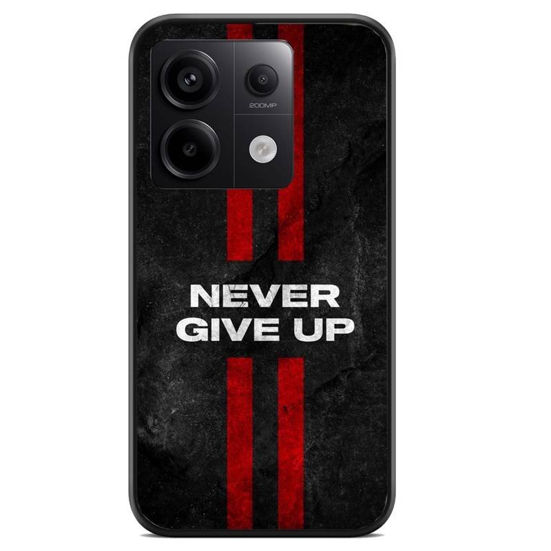 Never give up θήκη κινητού (9604) με σχέδιο πολύχρωμη (Redmi Note 14s)