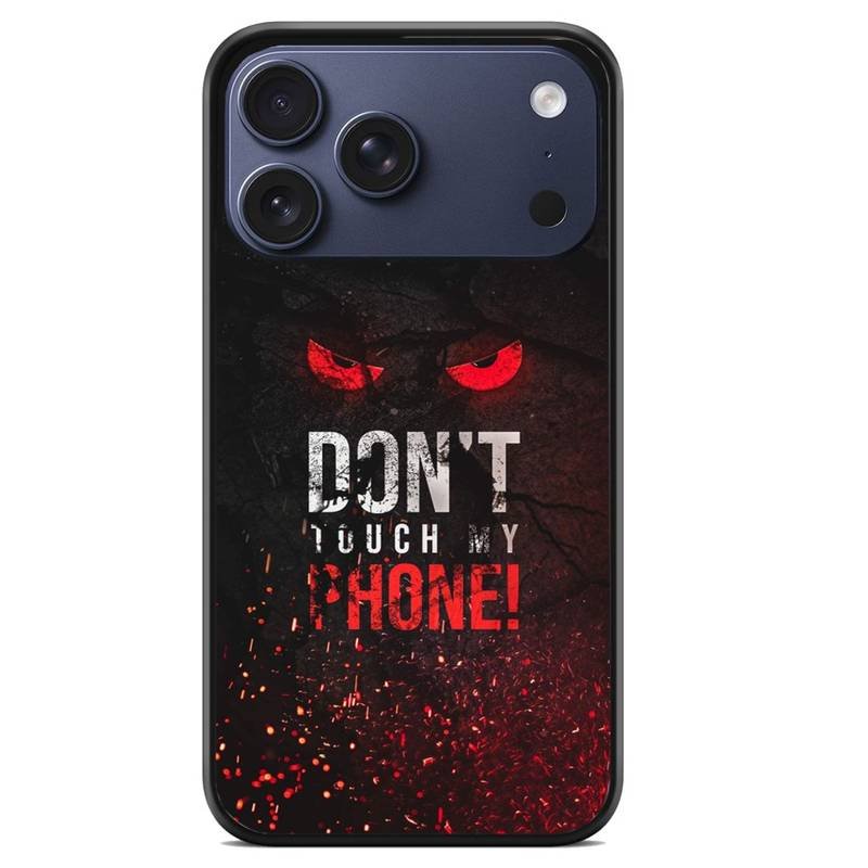 Don't touch my phone θήκη κινητού (9605) με σχέδιο πολύχρωμη (iPhone 17 Pro Max)