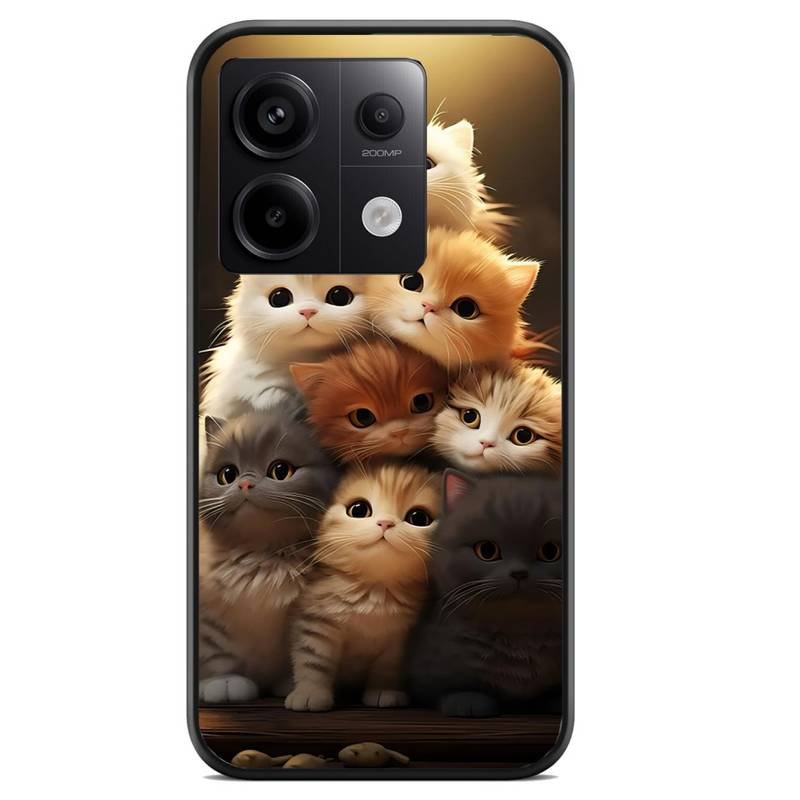Cute Cats θήκη κινητού 91661 με σχέδιο πολύχρωμη (Redmi Note 14s)