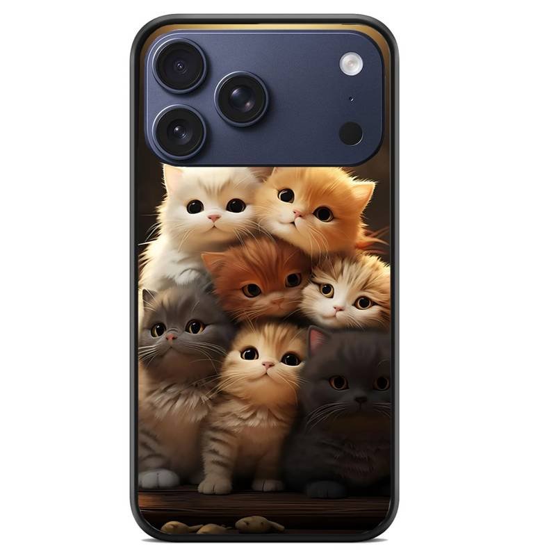 Cute Cats θήκη κινητού 91661 με σχέδιο πολύχρωμη (iPhone 17 Pro Max)