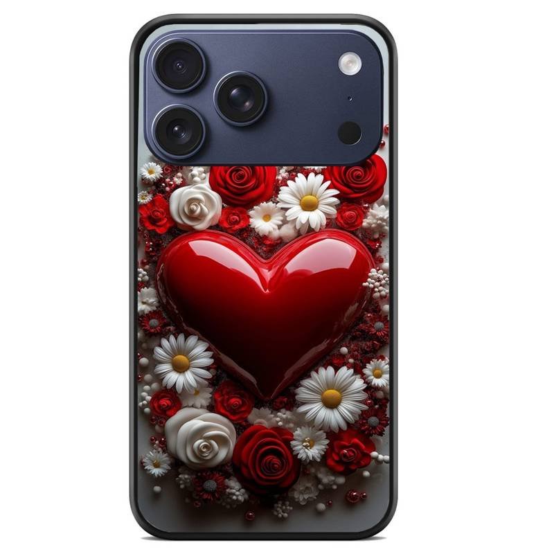 Flower Heart θήκη κινητού 920138 με σχέδιο πολύχρωμη (iPhone 17 Pro Max)