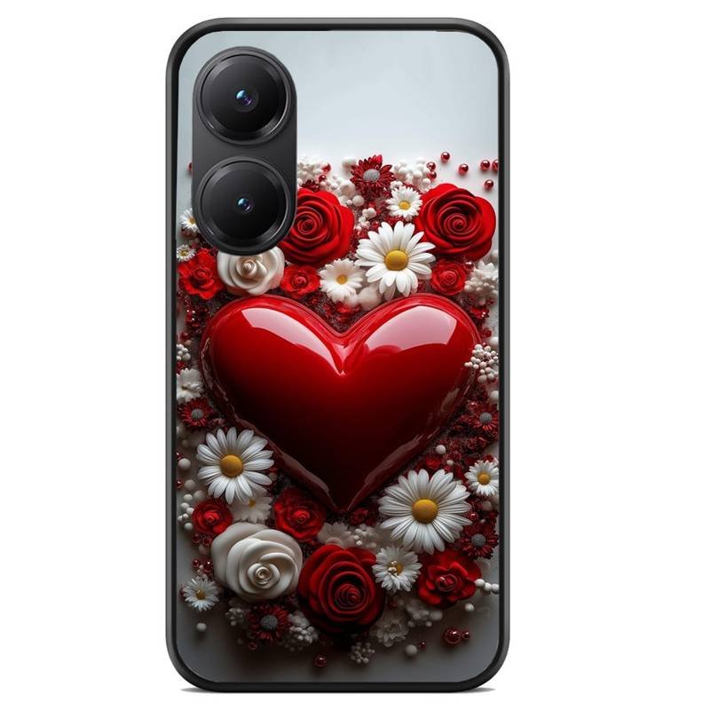 Flower Heart θήκη κινητού 920138 με σχέδιο πολύχρωμη (Redmi A5)