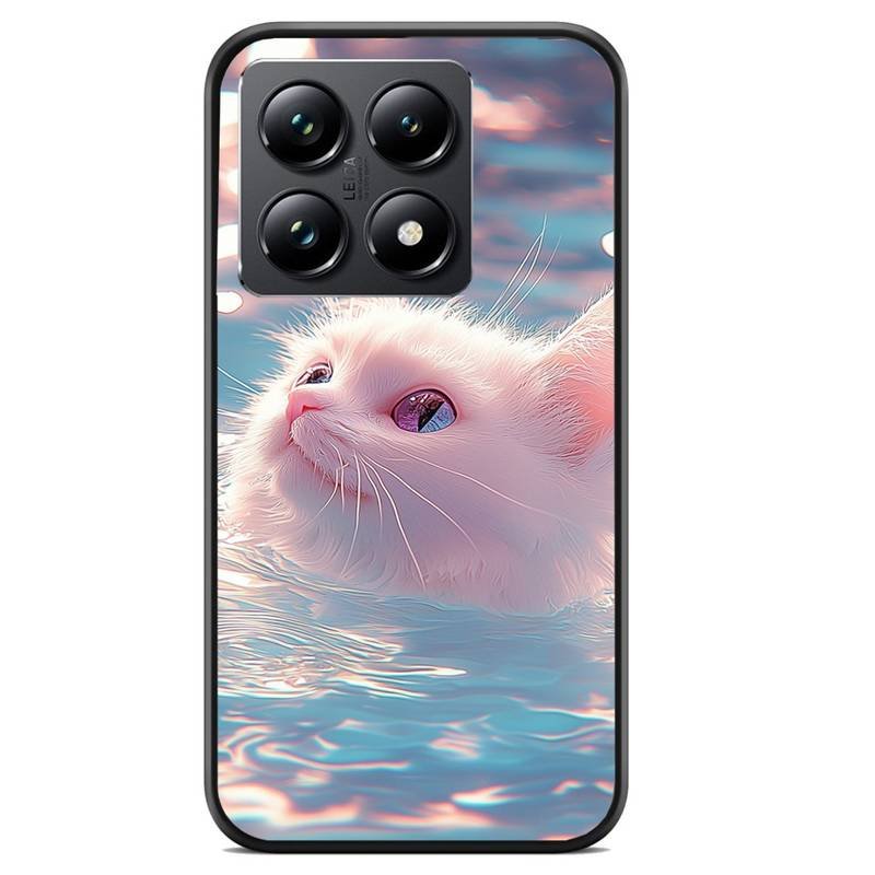 Swimming Cat θήκη κινητού 920175 με σχέδιο πολύχρωμη (Mi 14T)