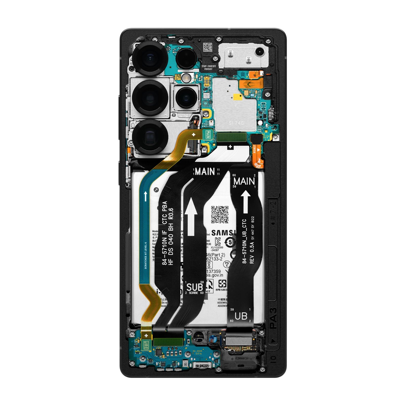 Samsung Galaxy S22 Ultra Teardown Skin