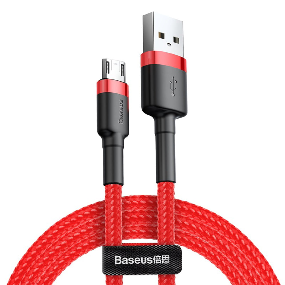 BASEUS Cable USB-A - Micro USB, 2m, 1.5A, CAFULE (red+red) -