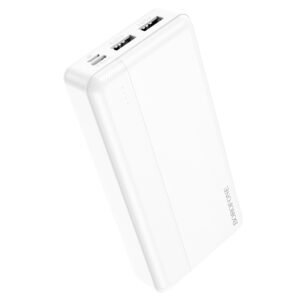 Borofone Power Bank 20000mAh BJ24A – 2xUSB – Λευκό