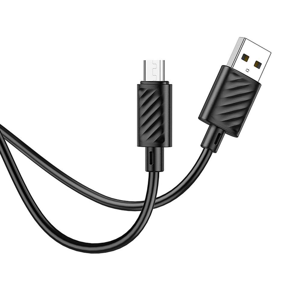 Hoco X88 Καλώδιο USB A σε Micro USB 2,4A 1m Μαύρο