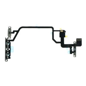Power&Volume Button Flex Cable with Metal Bracket for iPhone XR Ori R