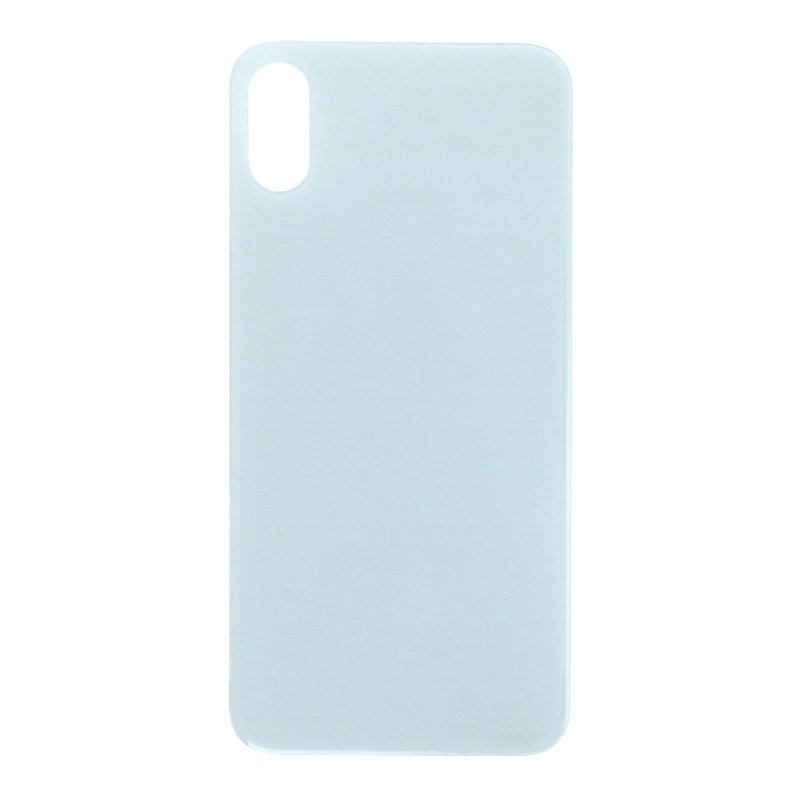 Apple iPhone XS - Battery Door with Adhesive Large Hole Version White With Logo OEM